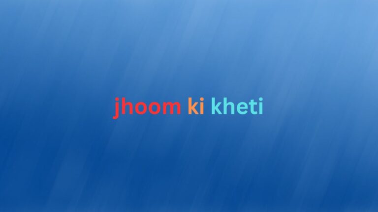 jhoom ki kheti स्थानांतरित कृषि है